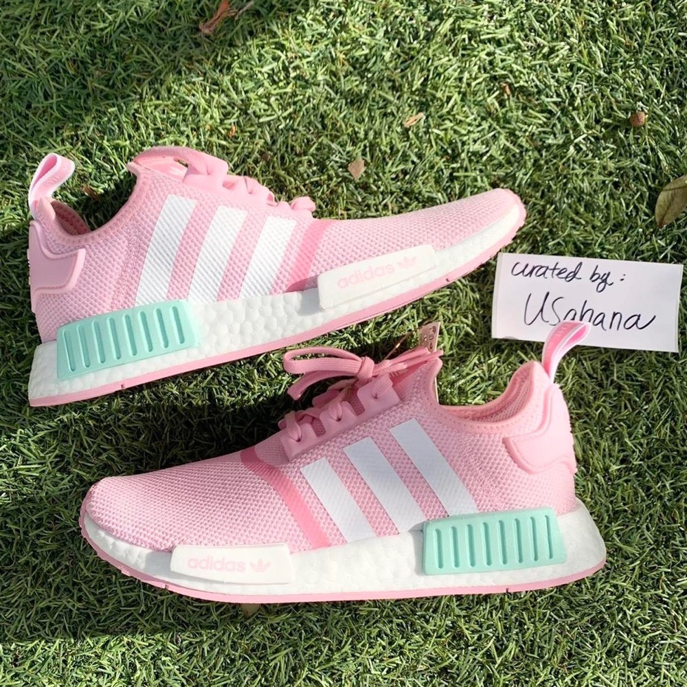 Adidas nmd R1 pink shoes - Picture 1 of 4